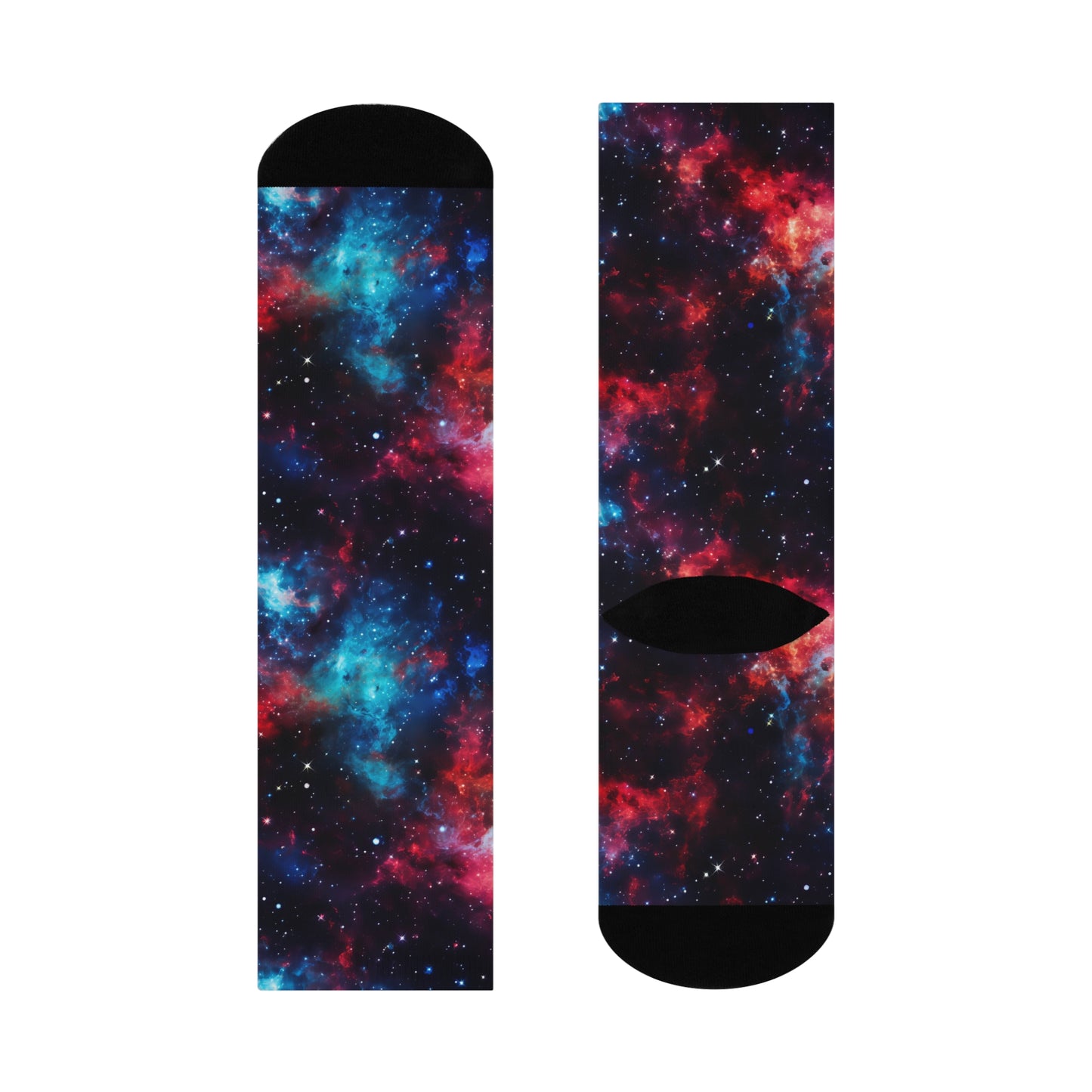 Red & Blue Nebula Socks