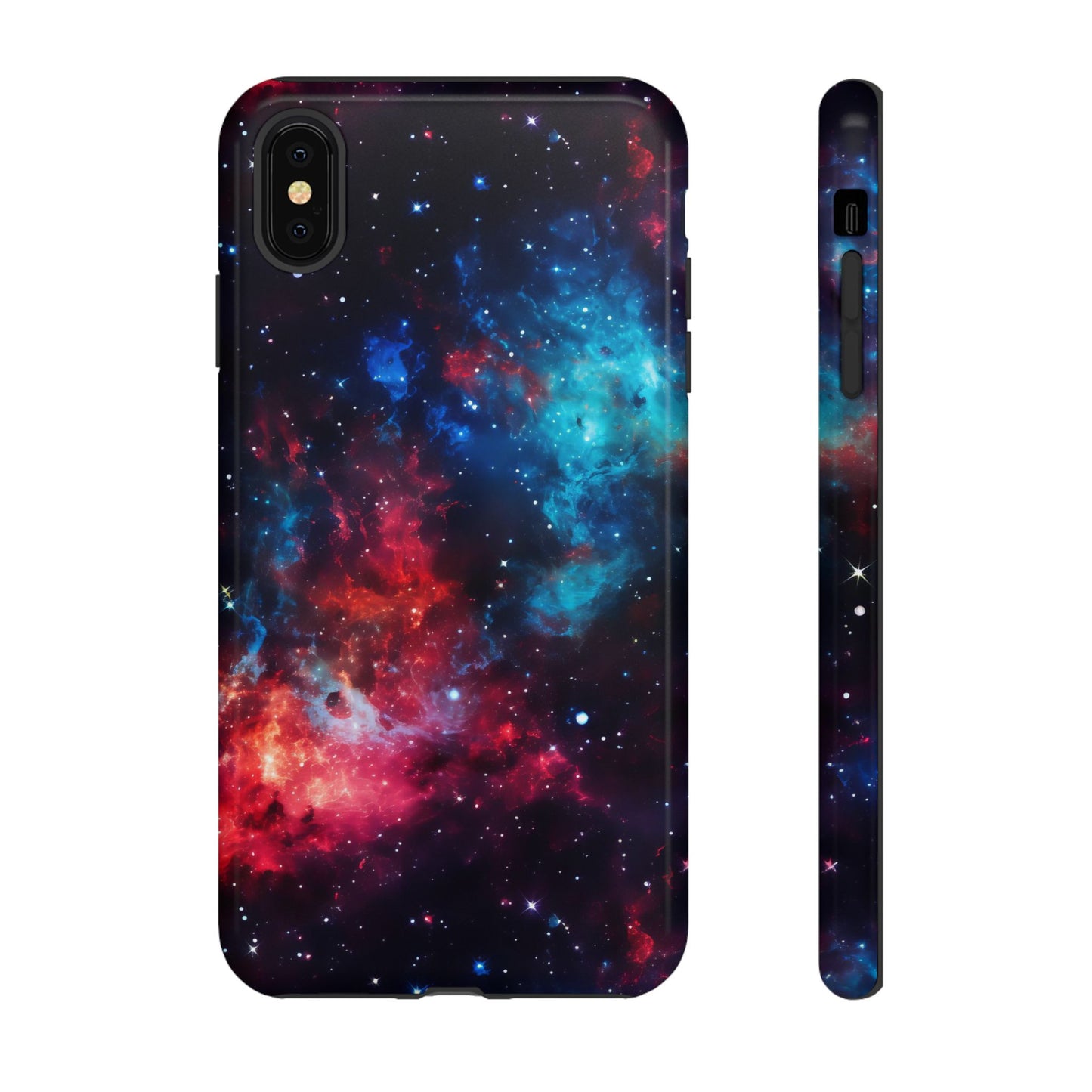 Red and Blue Nebula Phone Case