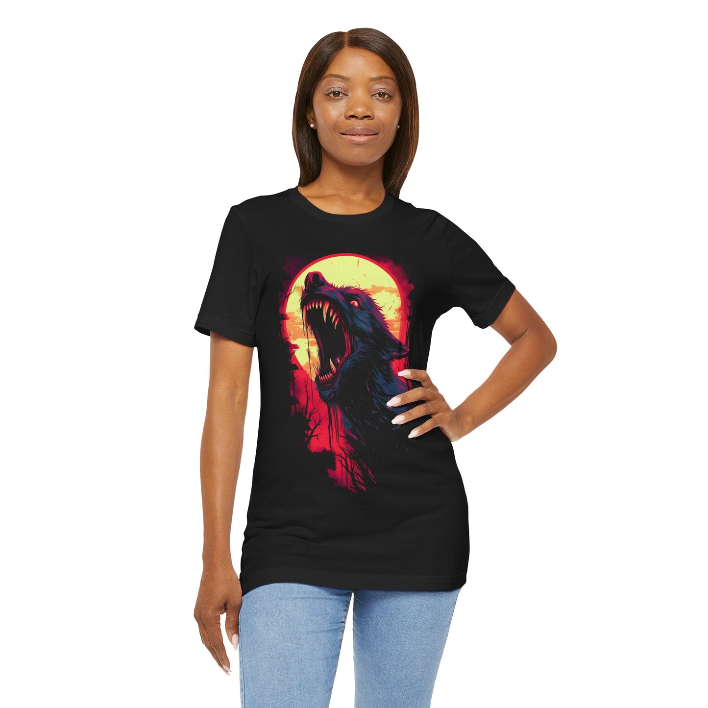 Howling Werewolf Halloween T-Shirt