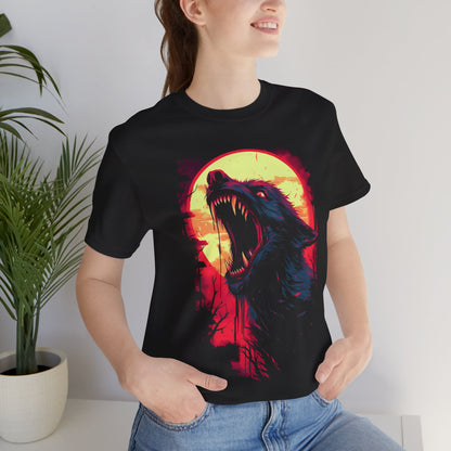 Howling Werewolf Halloween T-Shirt