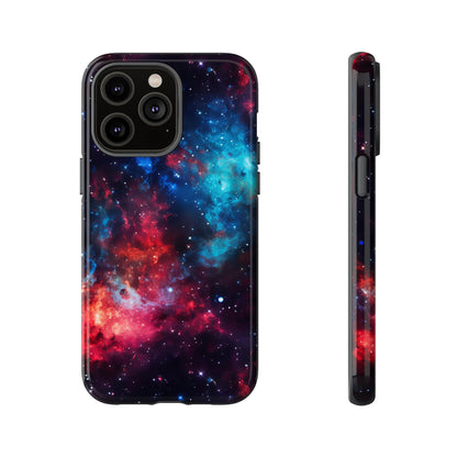 Red and Blue Nebula Phone Case