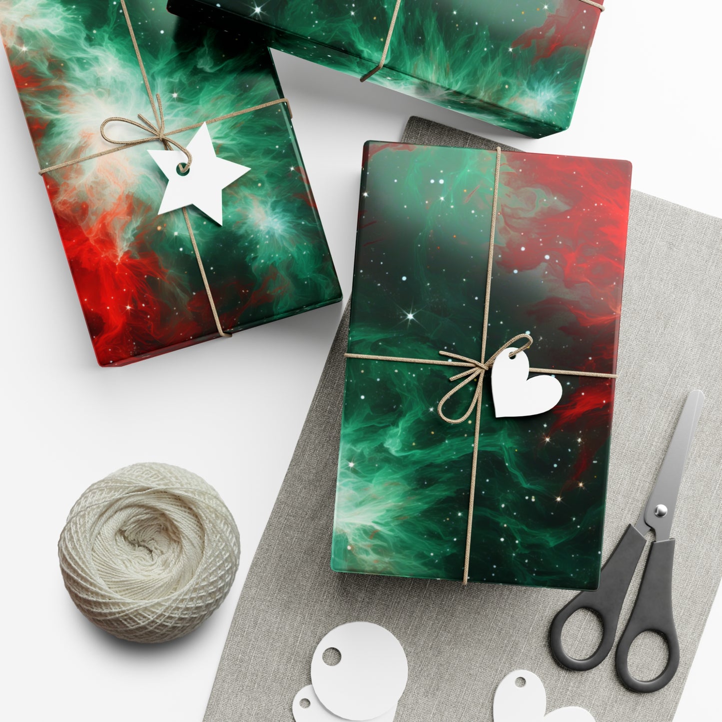 Festive Nebula Wrapping Paper