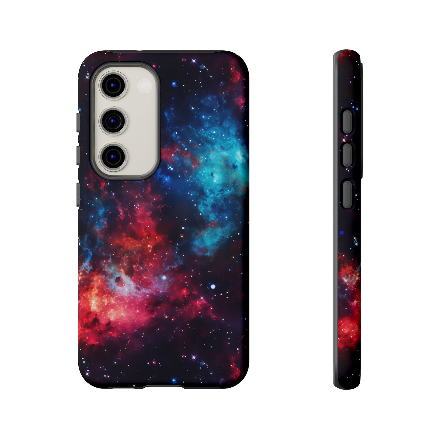 Red and Blue Nebula Phone Case