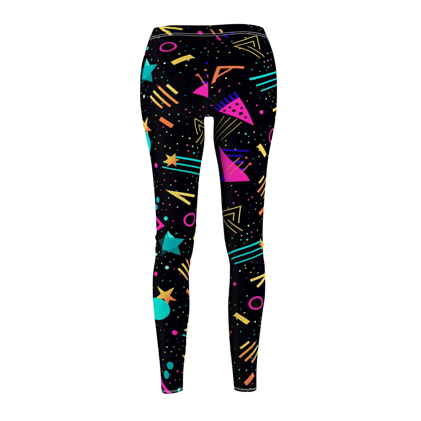 Retro Geometric Shapes Women's Leggings