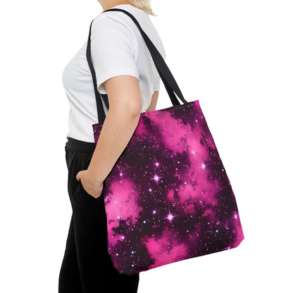 Hot Pink Starscape Tote Bag