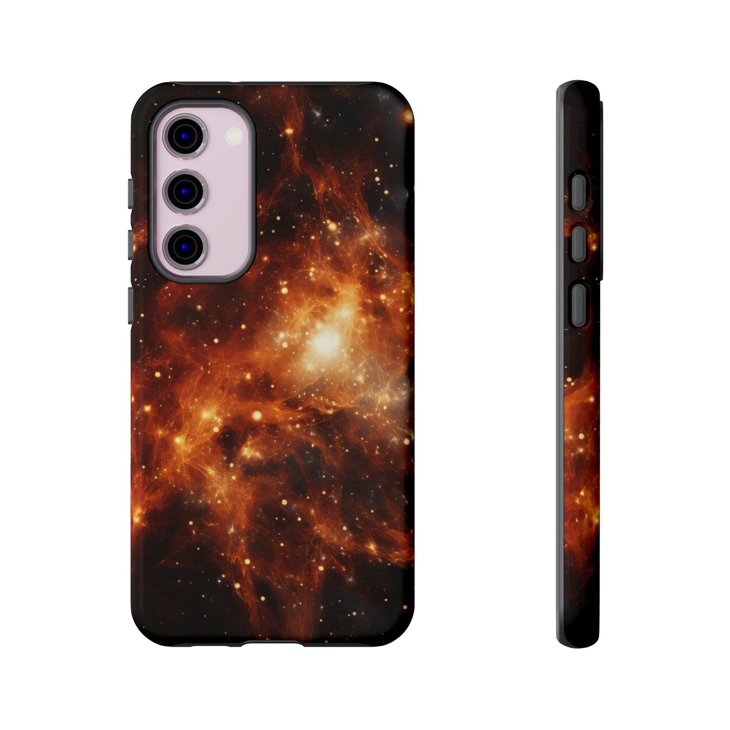 Orange Nebulae Phone Case