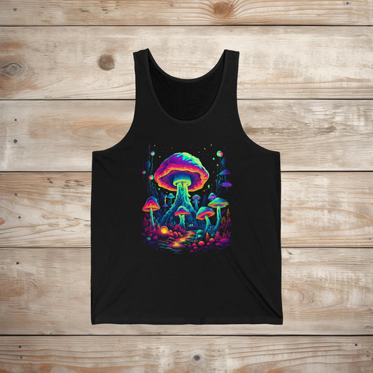 Trippy Mushroom Forest Tank Top