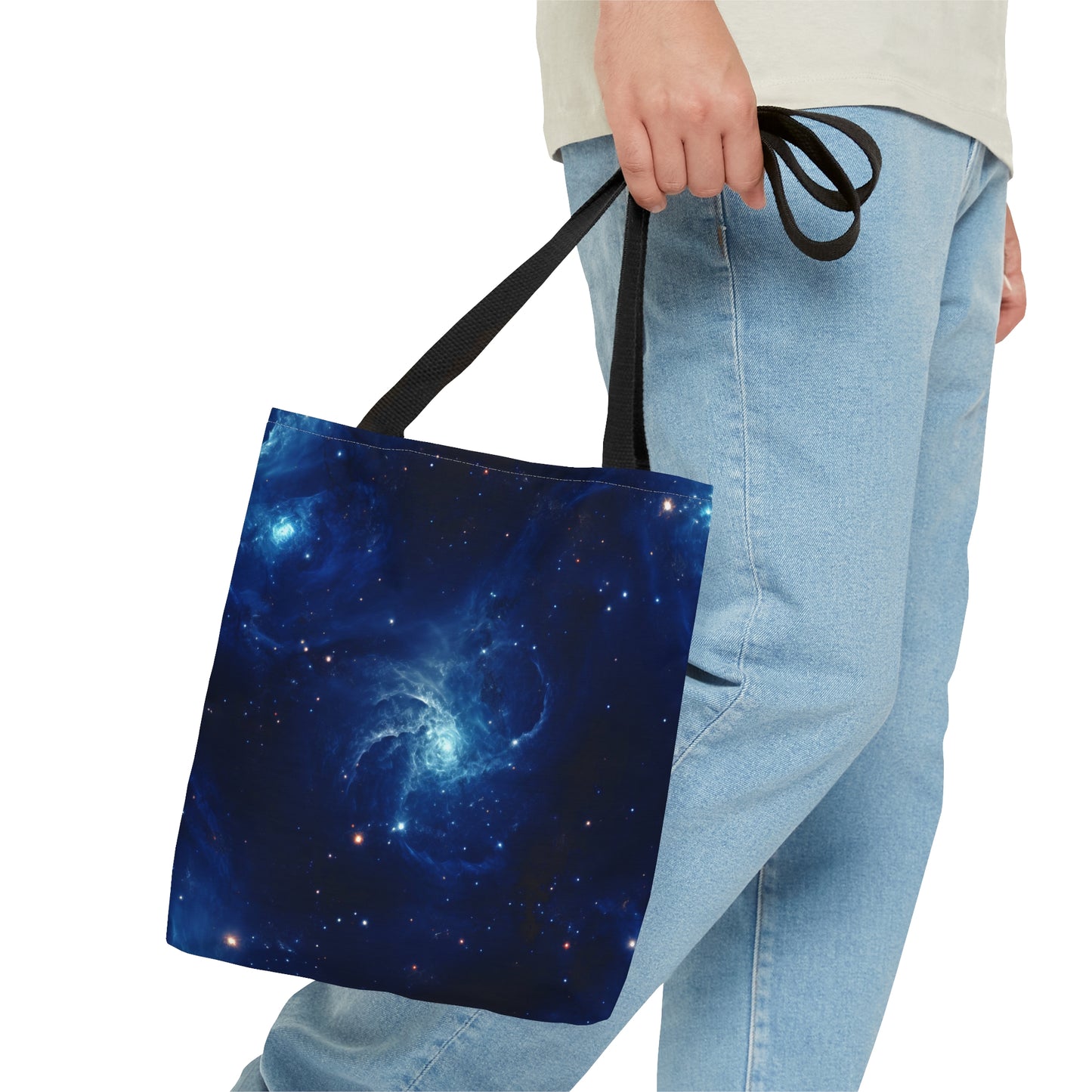 Blue Nebula Cluster Tote Bag