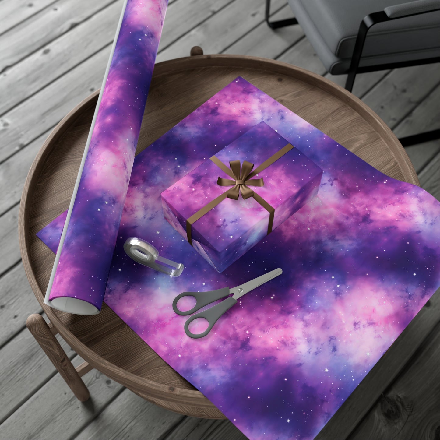 Soft Purple Nebula Wrapping Paper