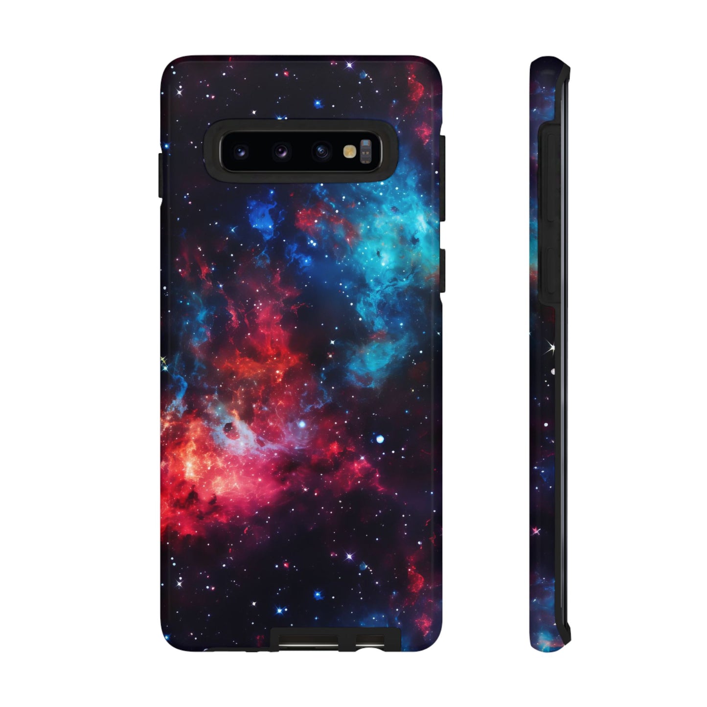 Red and Blue Nebula Phone Case