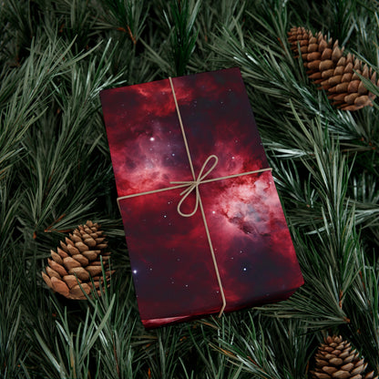 Crimson Nebulae Wrapping Paper