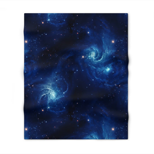 Blue Nebula Cluster Throw Blanket