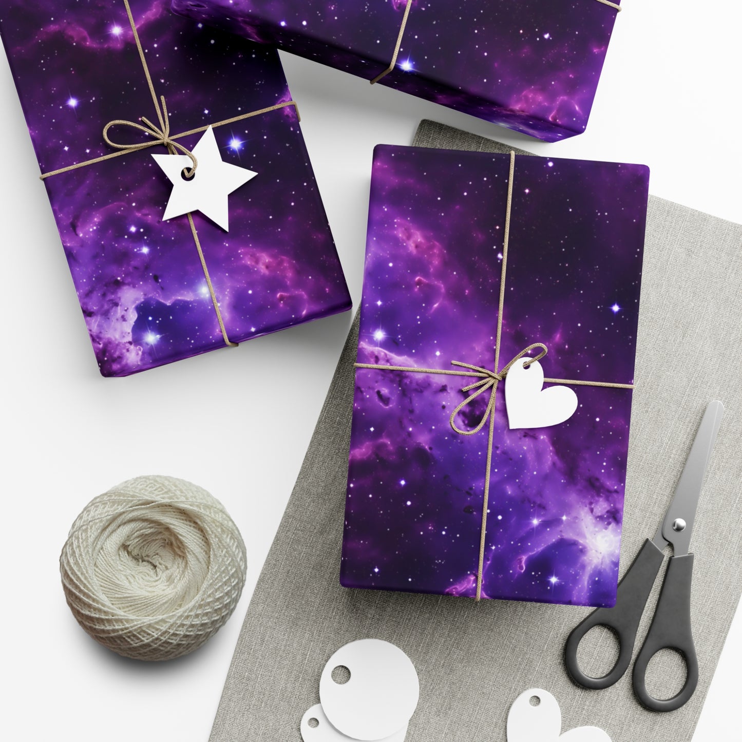 Vivid Purple Space Wrapping Paper