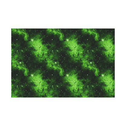 Lime Space Wrapping Paper