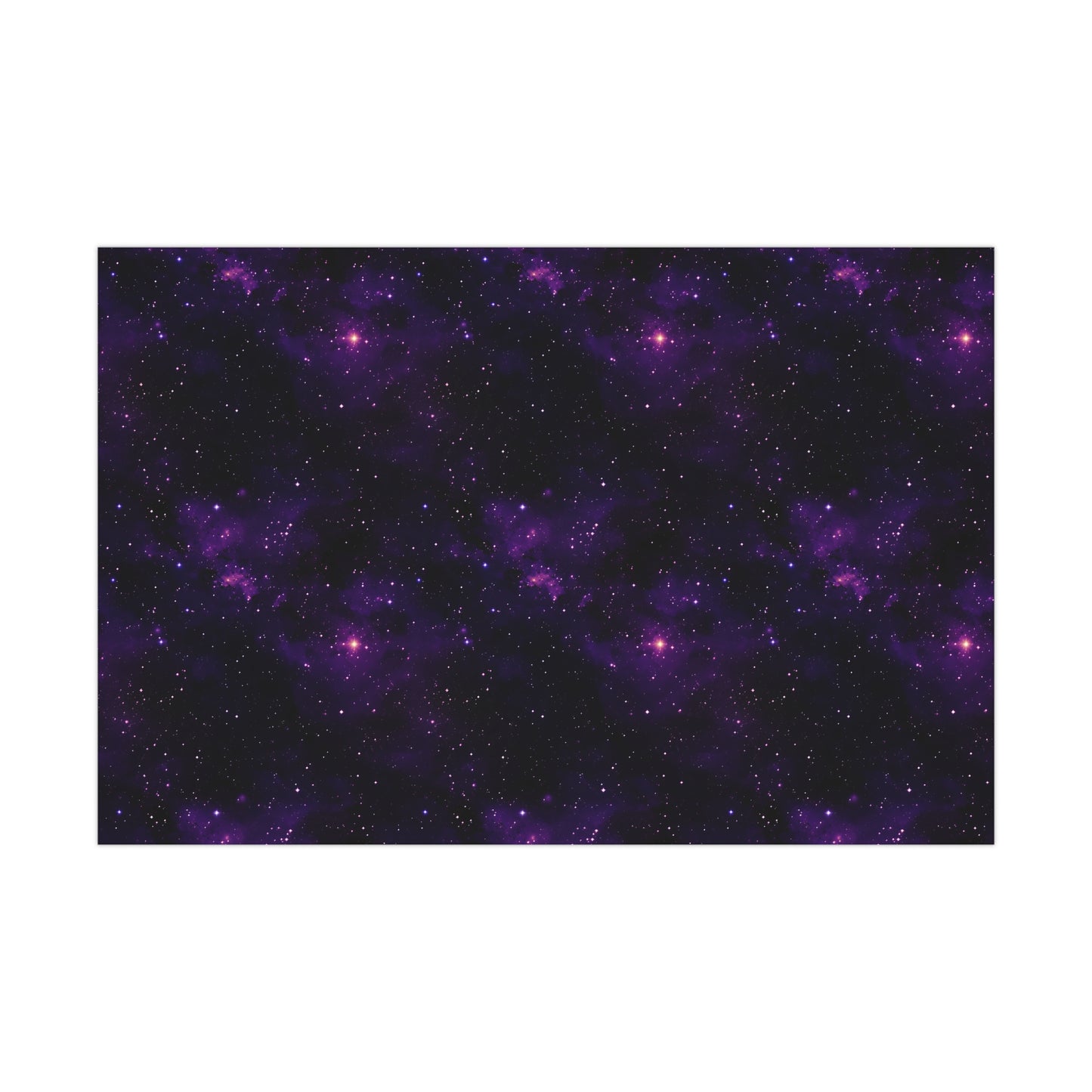 Dark Purple Space Wrapping Paper