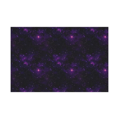 Dark Purple Space Wrapping Paper