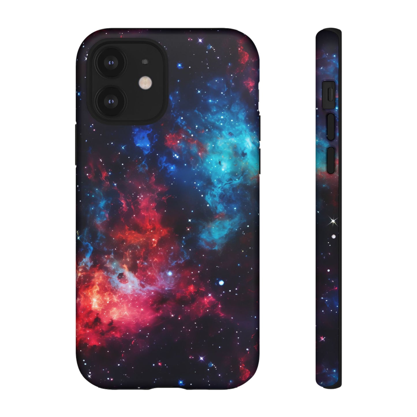 Red and Blue Nebula Phone Case