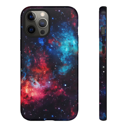 Red and Blue Nebula Phone Case