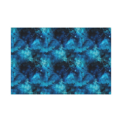 Cerulean Starscape Wrapping Paper