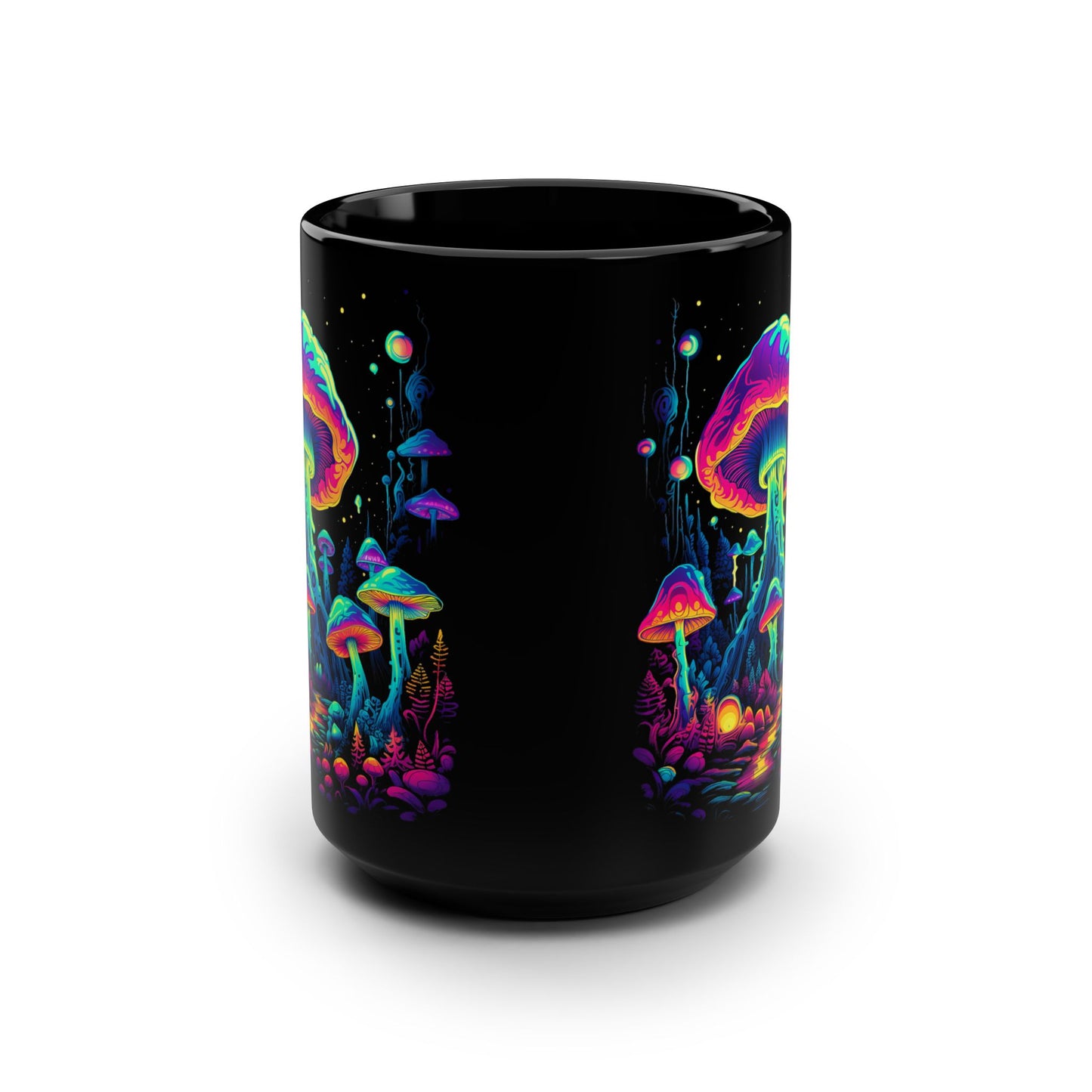 Trippy Mushroom Forest 15oz Coffee Mug