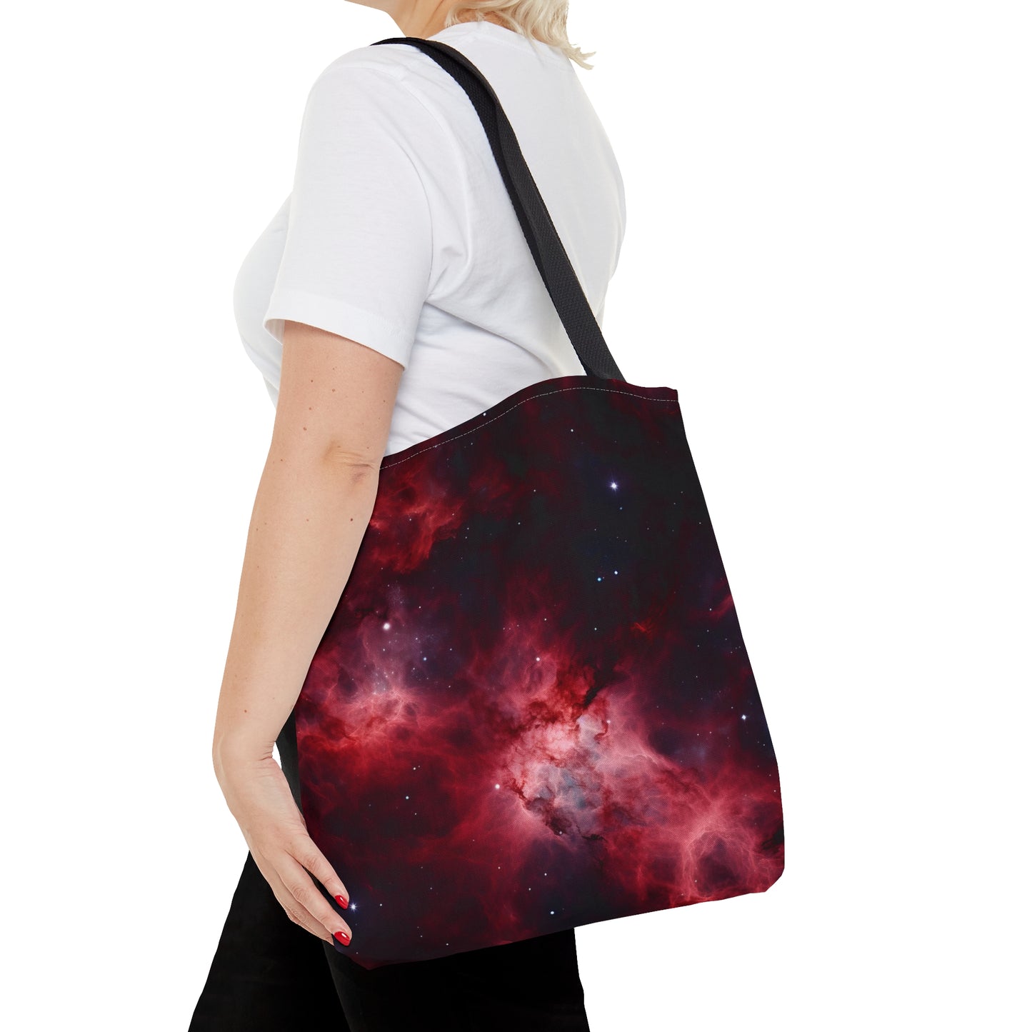 Crimson Nebulae Tote Bag