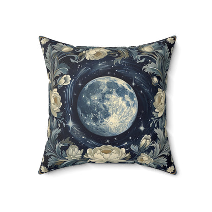 Lunar Wreath Throw Pillow