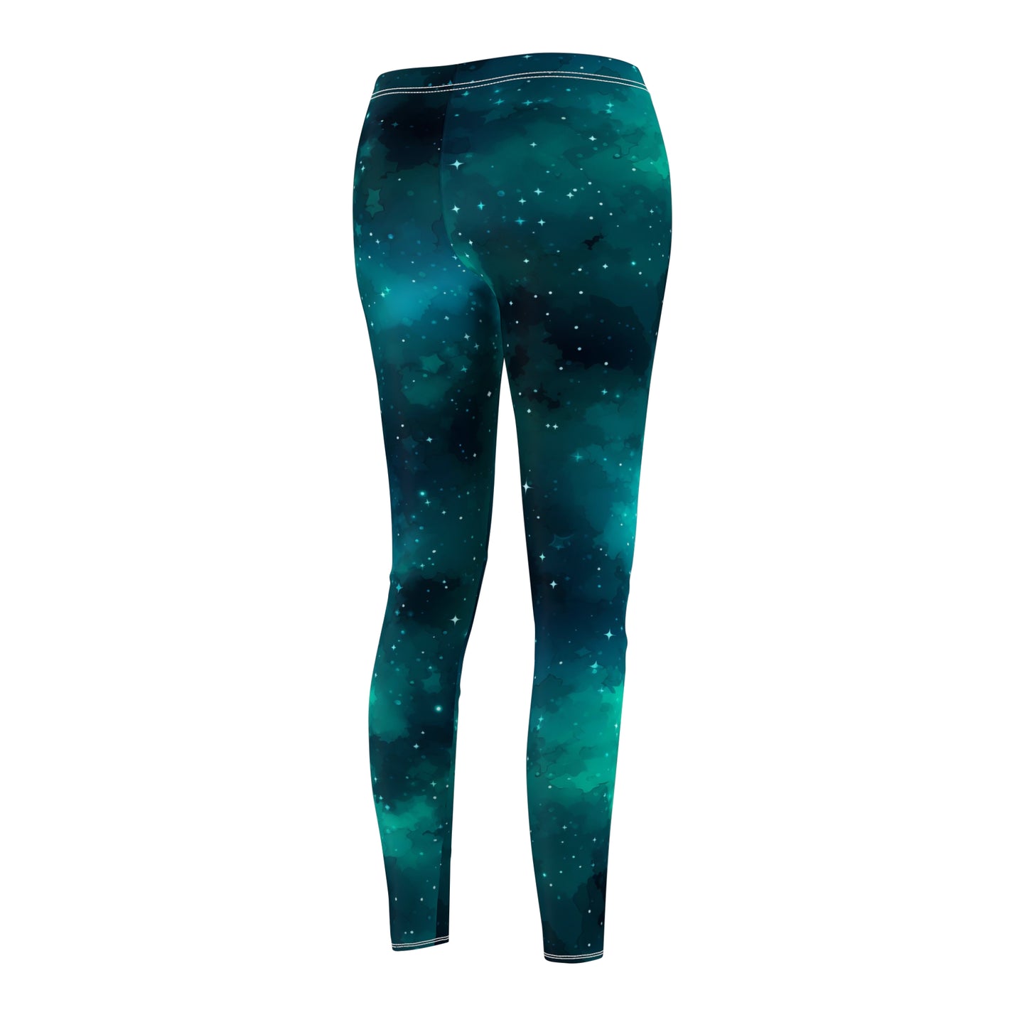 Cyan Starscape Casual Leggings