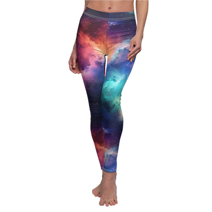 Neon Nebula Casual Leggings