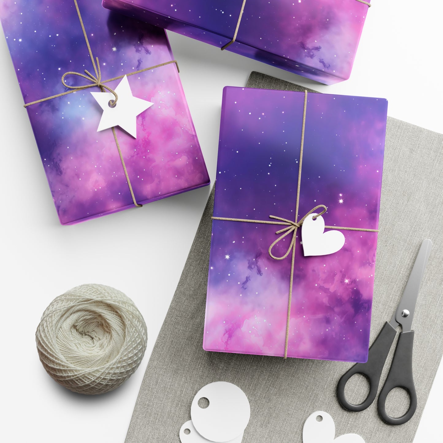 Soft Purple Nebula Wrapping Paper