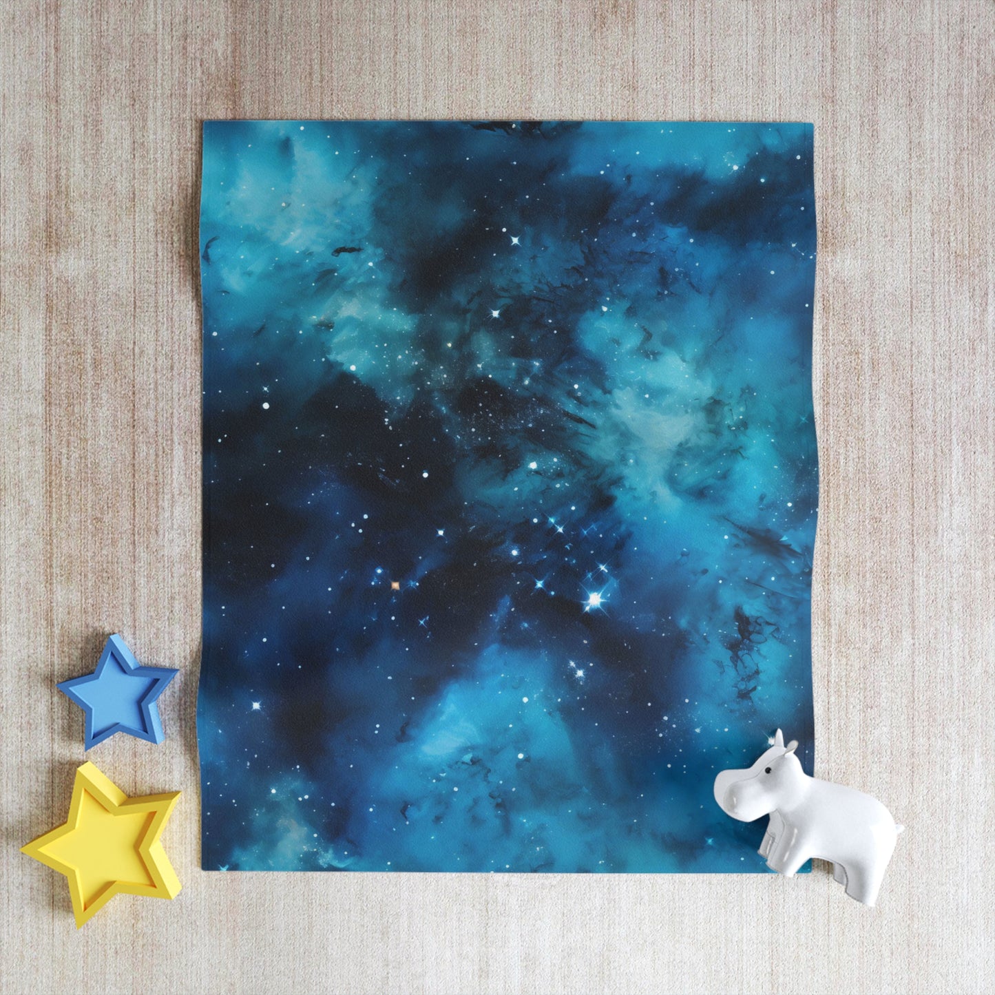 Cerulean Starscape Throw Blanket