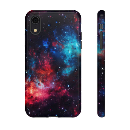 Red and Blue Nebula Phone Case