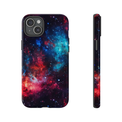 Red and Blue Nebula Phone Case