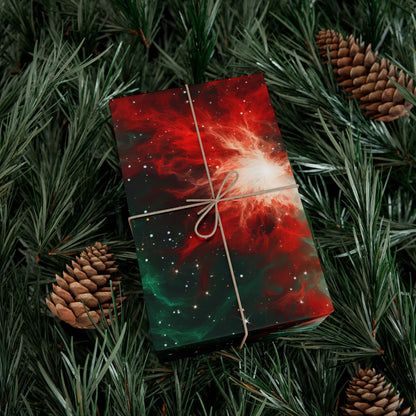 Festive Nebula Wrapping Paper