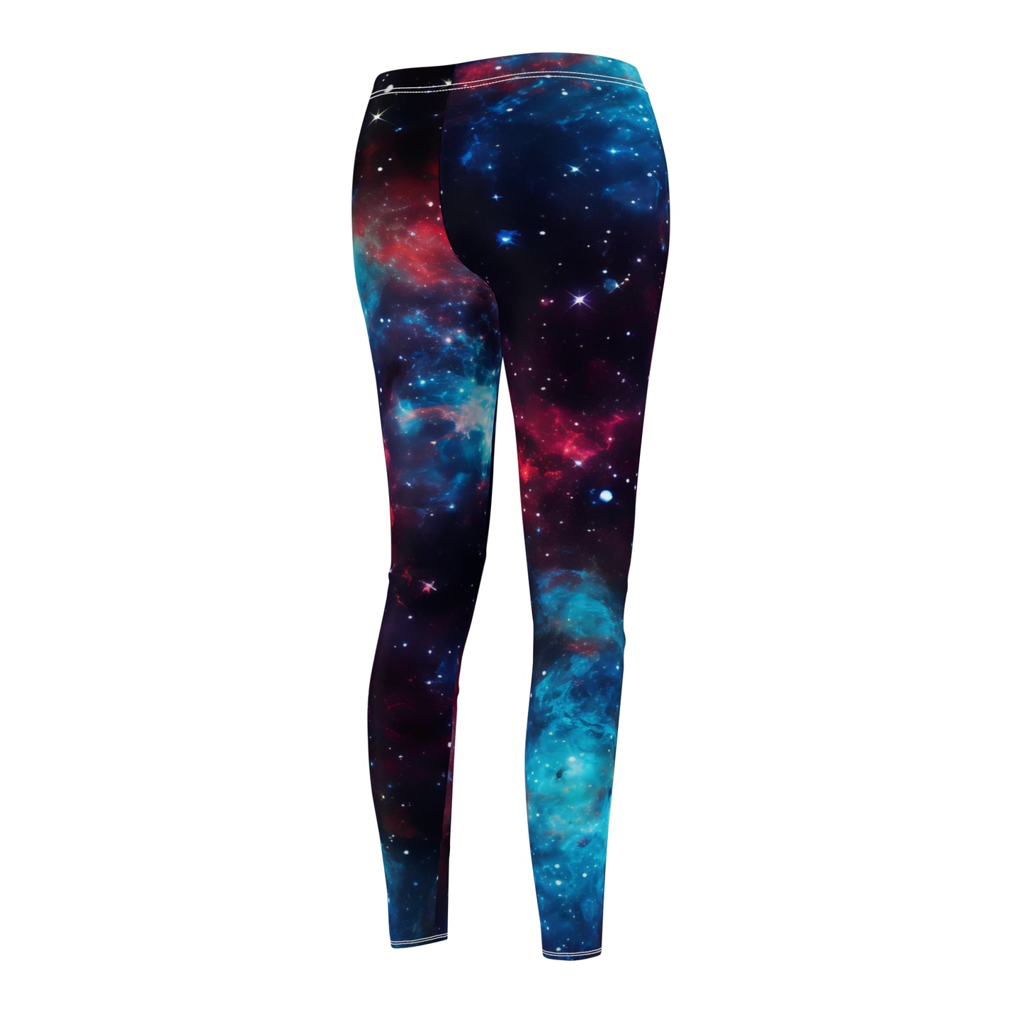 Red & Blue Nebula Casual Leggings