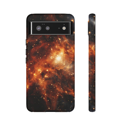 Orange Nebulae Phone Case