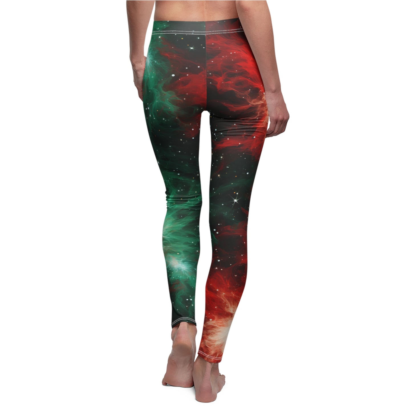 Festive Nebula Women's Christmas Casual Leggings