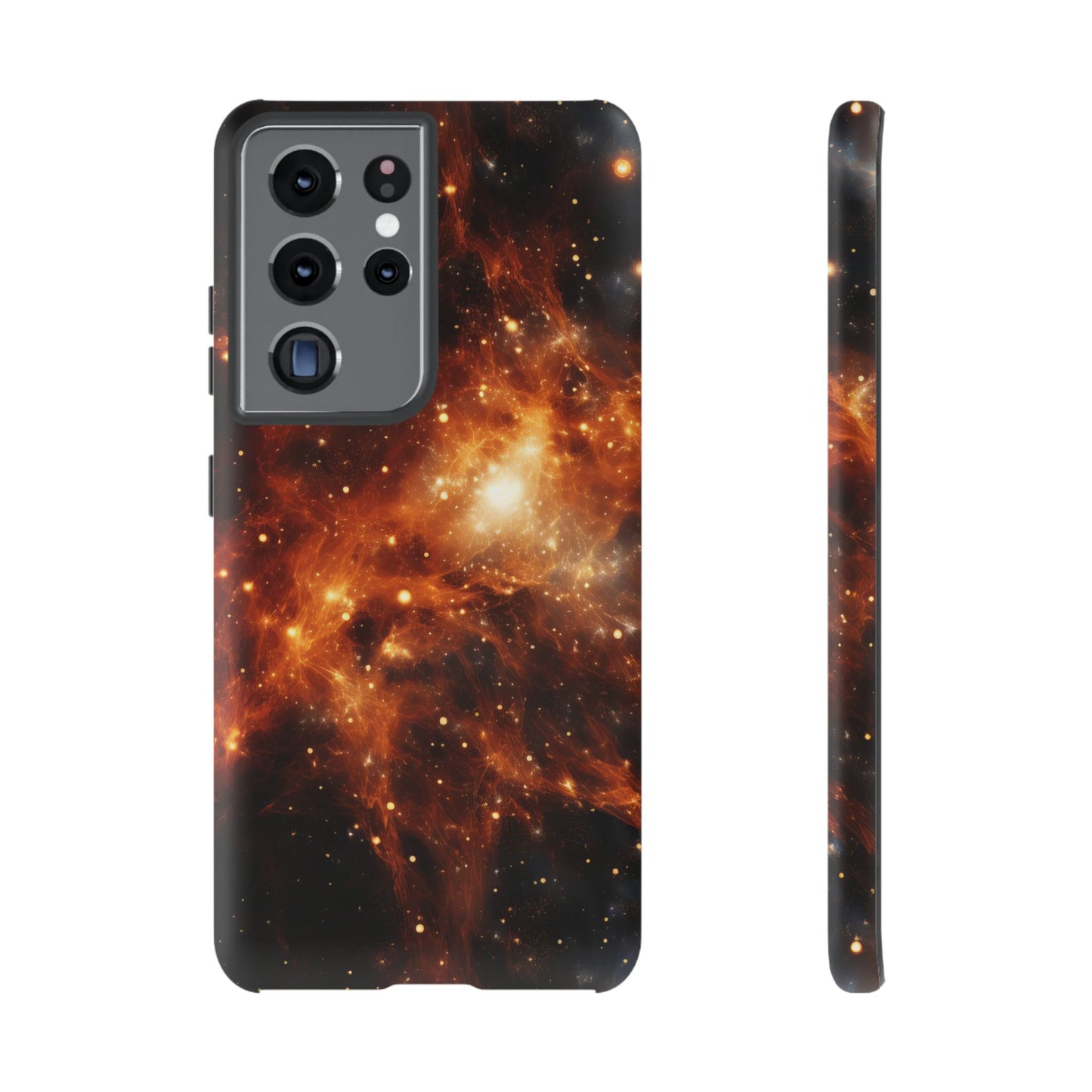 Orange Nebulae Phone Case