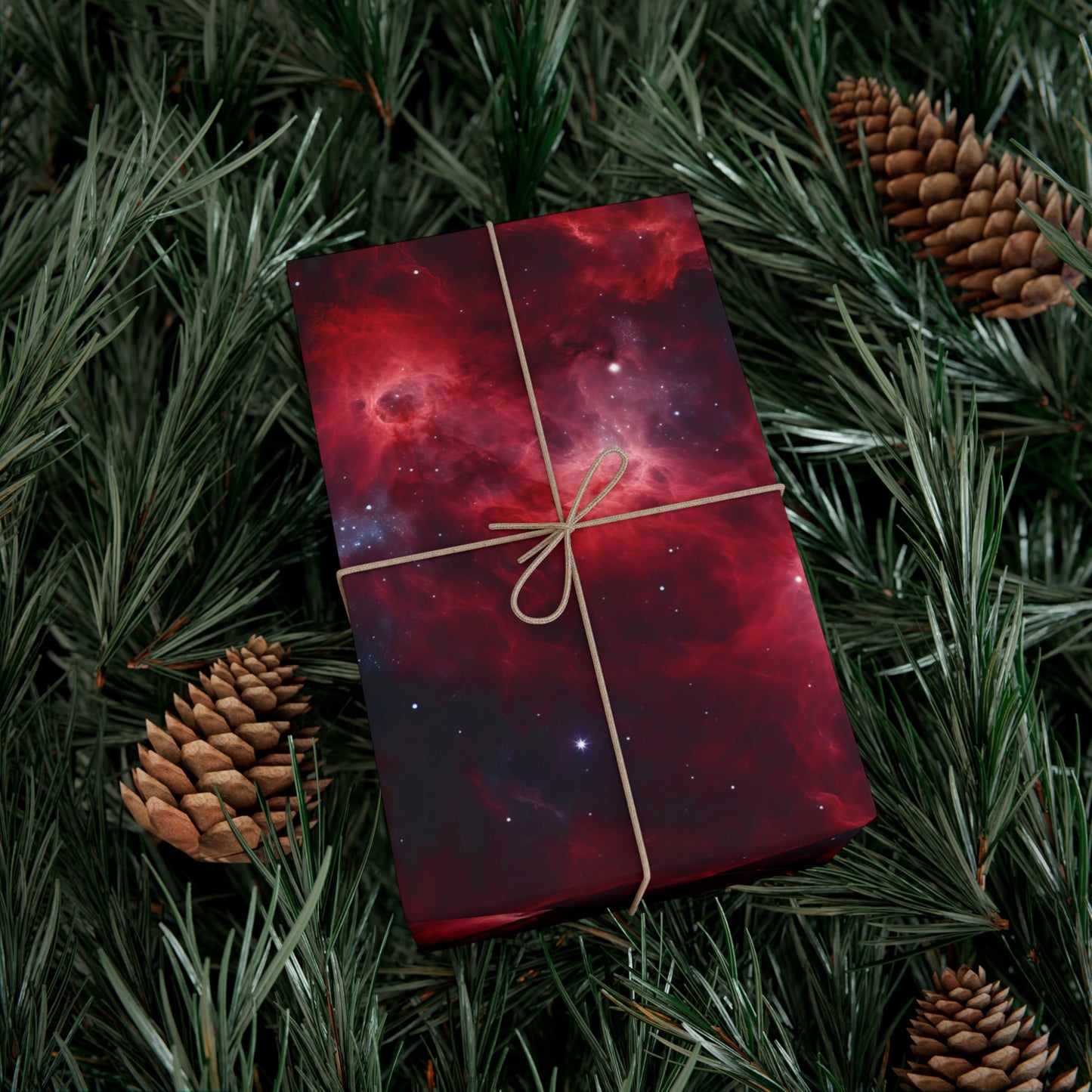 Crimson Nebulae Wrapping Paper