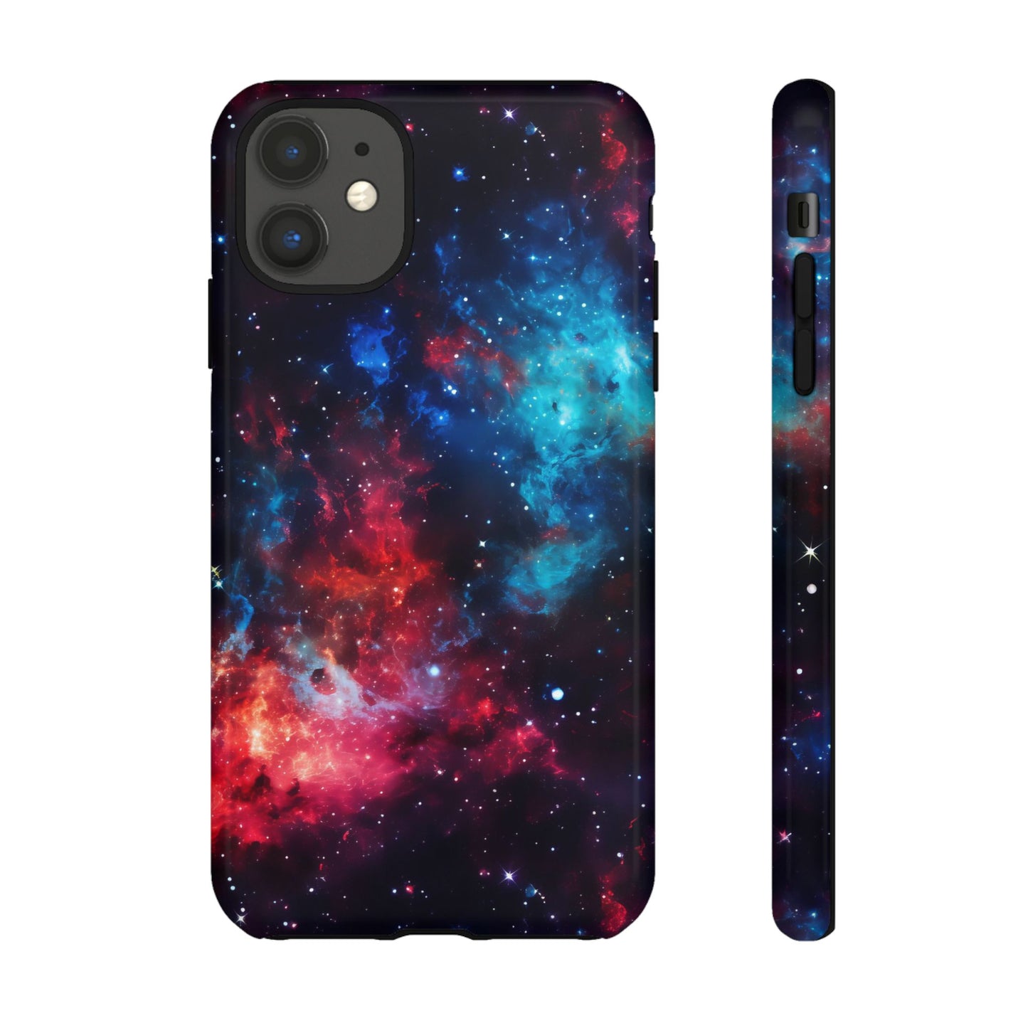 Red and Blue Nebula Phone Case