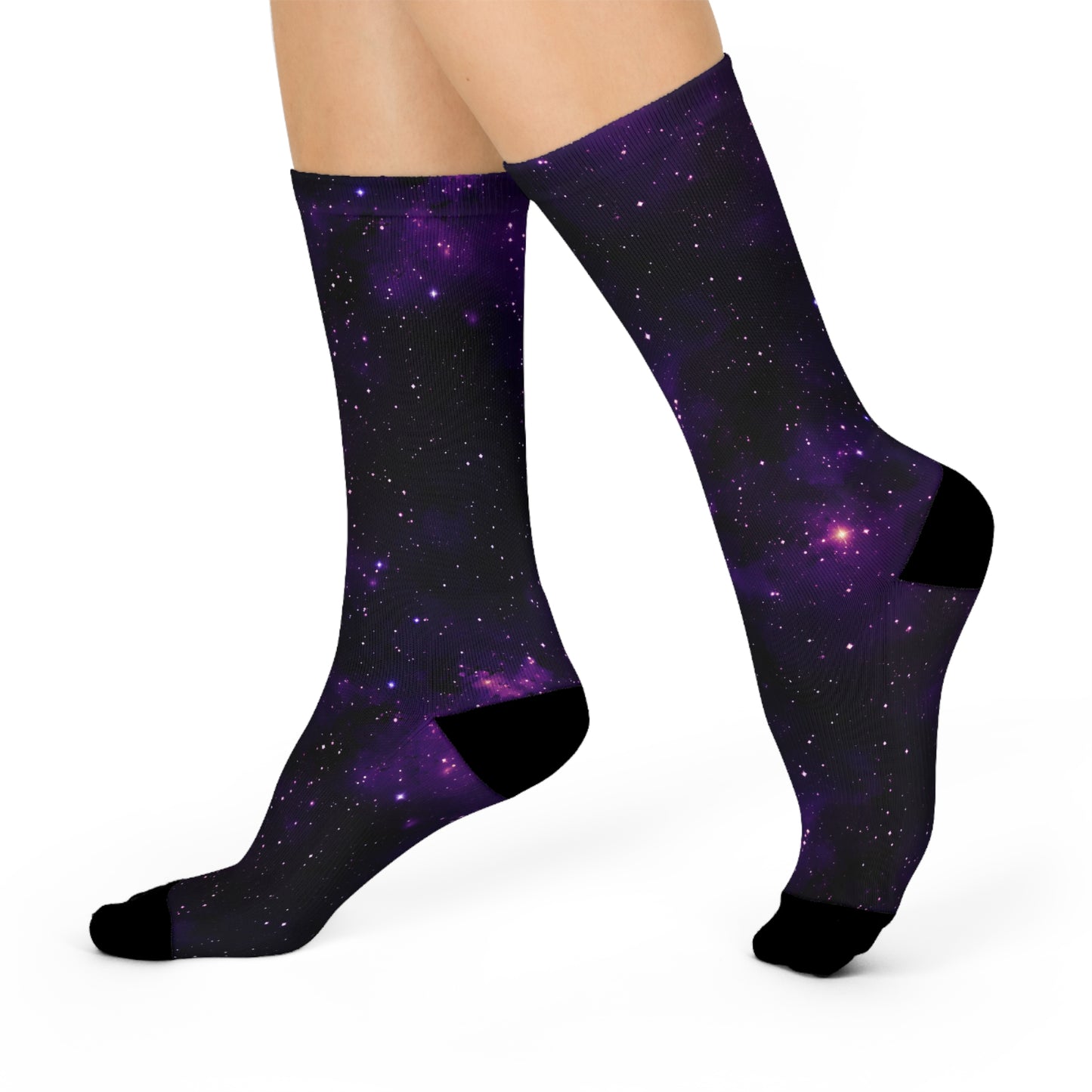 Dark Purple Space Socks