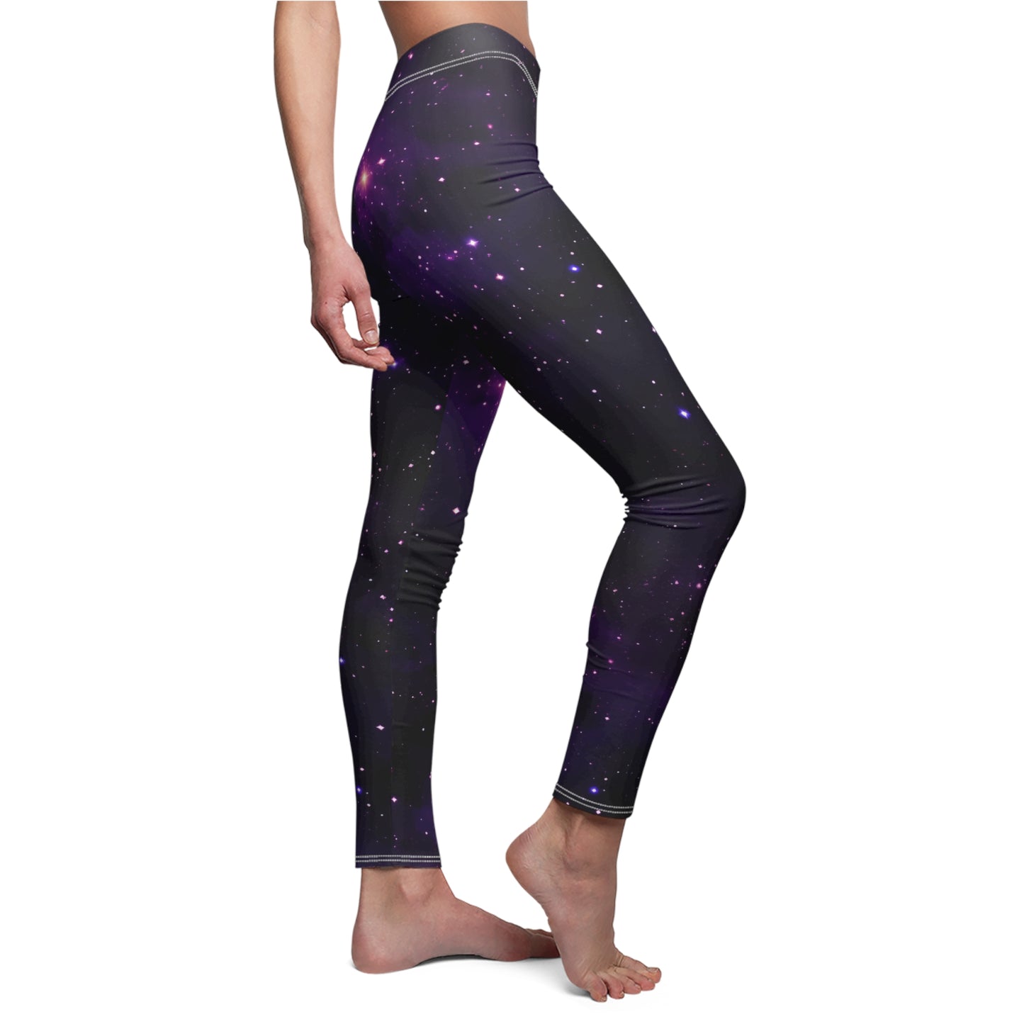 Dark Purple Space Women's Casual Leggings