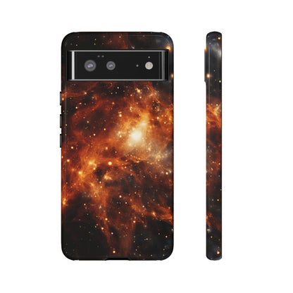 Orange Nebulae Phone Case