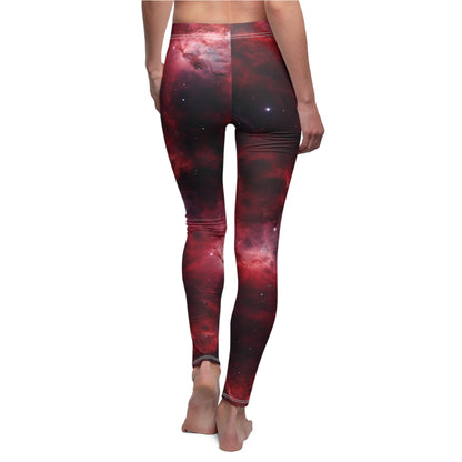 Crimson Nebulae Casual Leggings