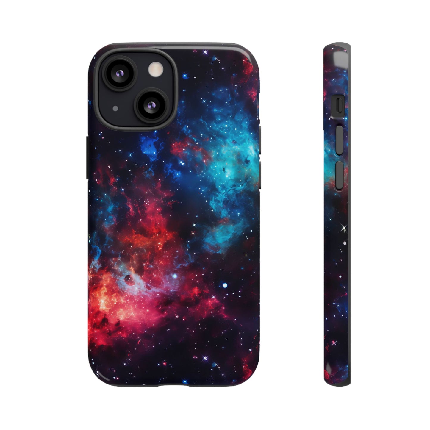 Red and Blue Nebula Phone Case