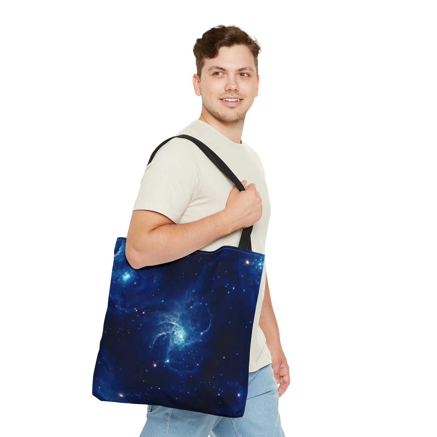 Blue Nebula Cluster Tote Bag