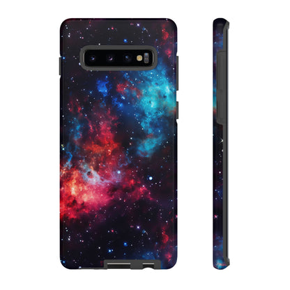 Red and Blue Nebula Phone Case