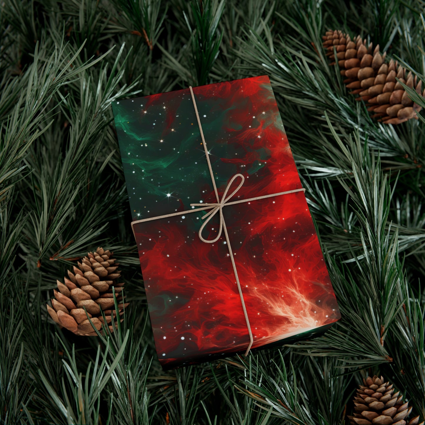 Festive Nebula Wrapping Paper