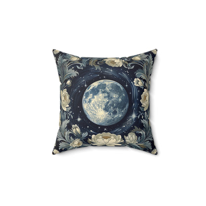 Lunar Wreath Throw Pillow