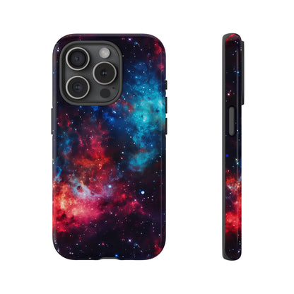 Red and Blue Nebula Phone Case