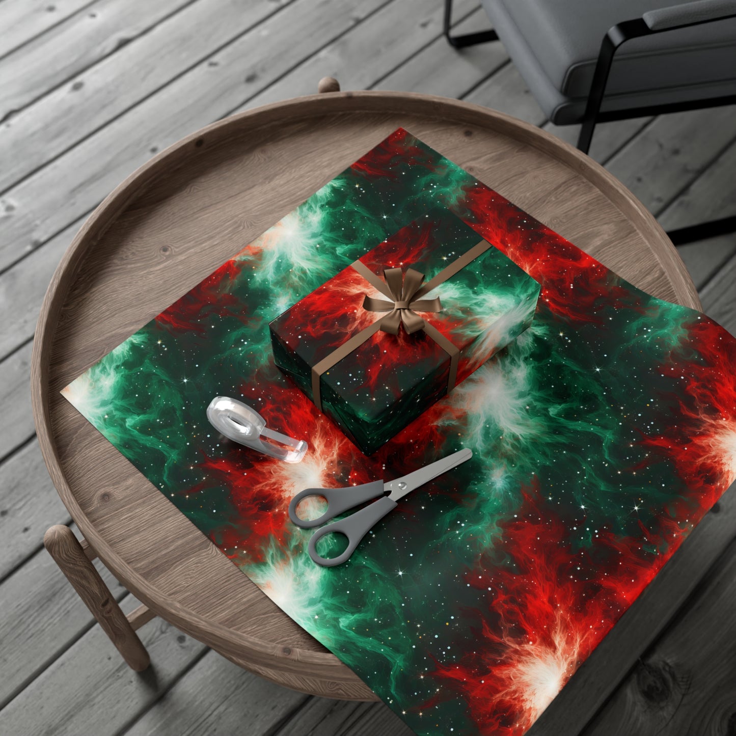 Festive Nebula Wrapping Paper